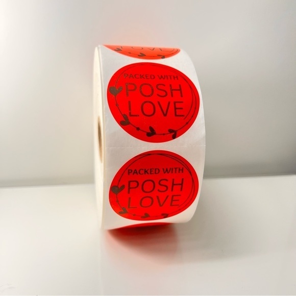100 Thank You Stickers for poshmark 2 in round | Shipping Supplies | NWT​​ - Picture 2 of 5